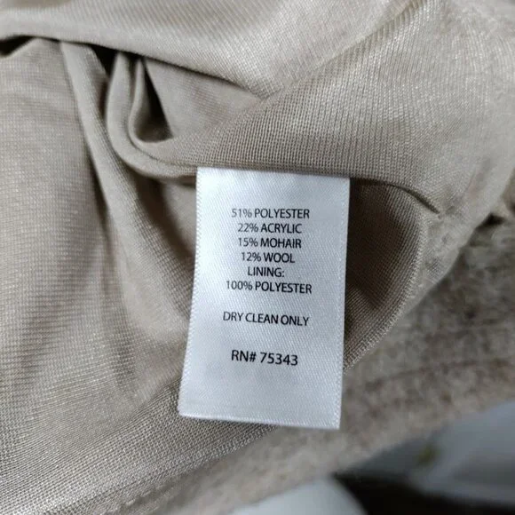 The NWT Cynthia Rowley Mohair Wool, Blend Oversized Sweater Dress in Size L - Picture 5 of 12